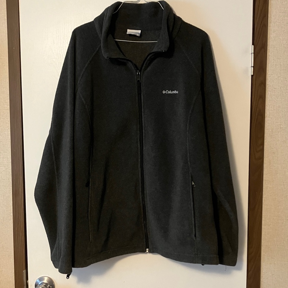 Columbia Charcoal Full-Zip Fleece Jacket